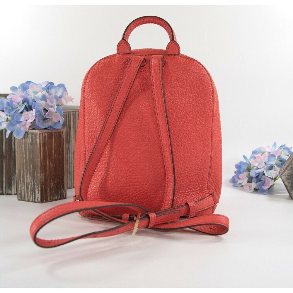 Kate Spade Carter Street Caden Picnic Red Leather Backpack Bag NWT - Picture 7 of 8